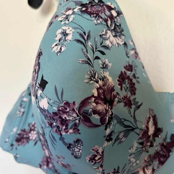 Catherines Bra 48B Full Coverage Underwire Floral smoothing - Picture 3 of 5